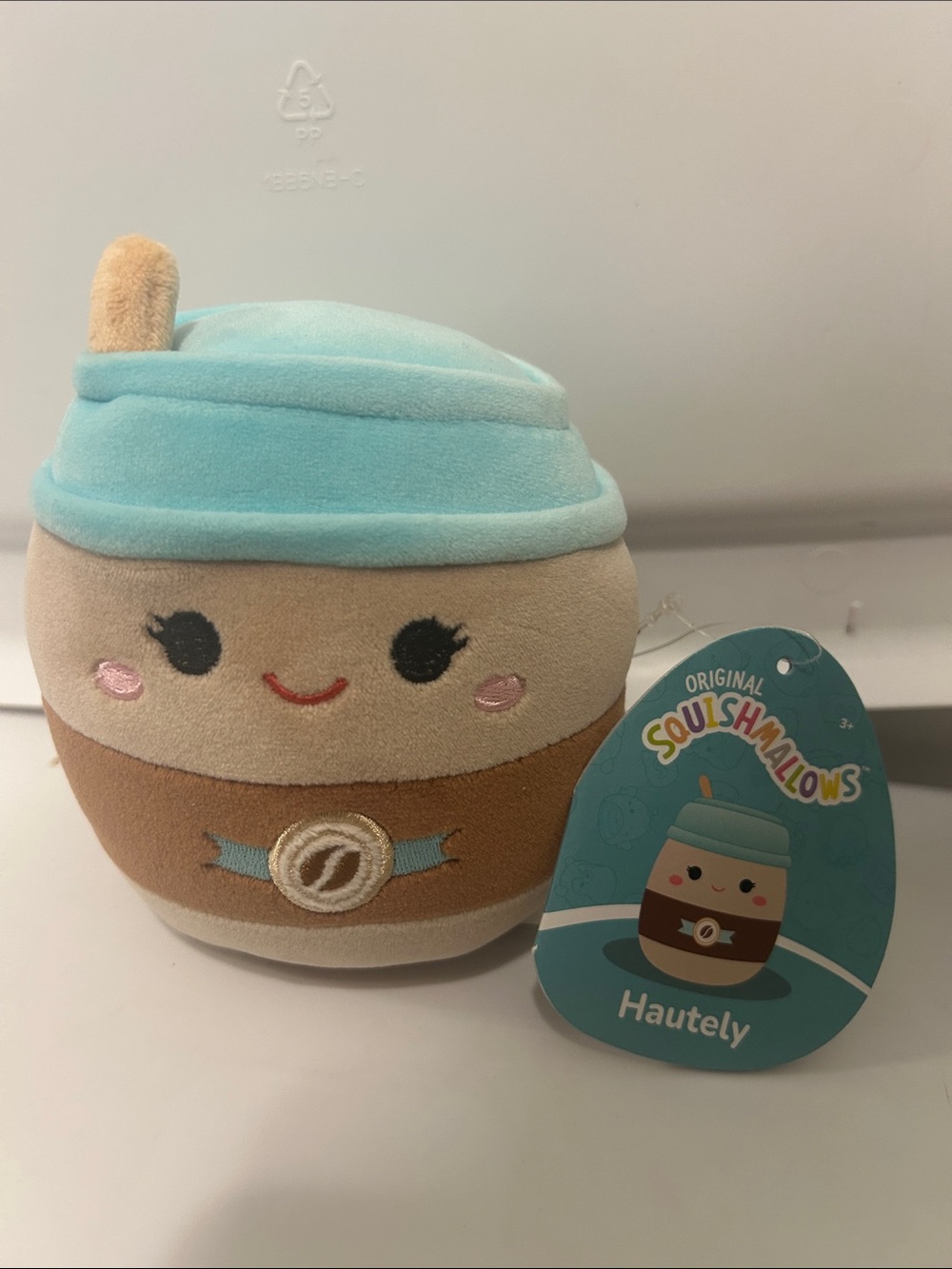 Squishmallows Hautely Plush - Light Blue & Brown